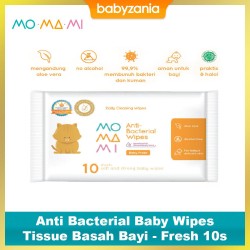 Momami Anti Bacterial Baby Wipes Tissue Basah...